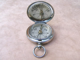 Late 19th century pocket compass by T B Winter  & Son Newcastle